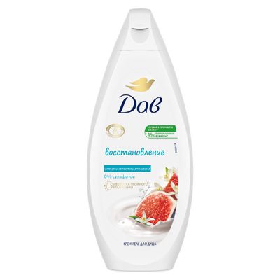 Крем-гель для душа DOVE/ДАВ 250мл бессульфатный Инжир и лепестки апельсина