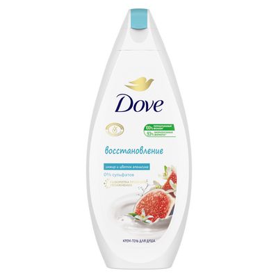 Крем-гель для душа DOVE/ДАВ 250мл бессульфатный Инжир и лепестки апельсина
