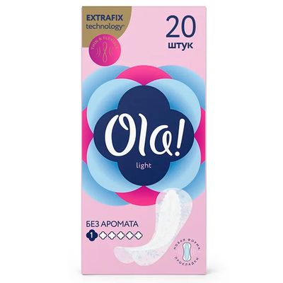 Ежедневные женские прокладки OLA! Light 20шт тонкие стринг-мультиформ