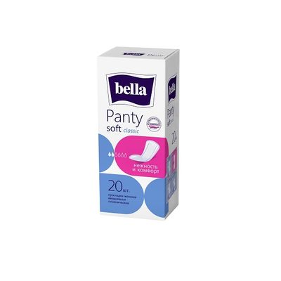 Прокладки ежедневные BELLA Panty Soft Classic 20шт толщина 3мм