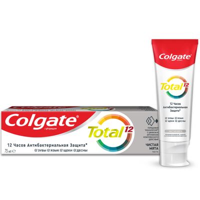 Зубная паста COLGATE 75мл TOTAL 12 чистая мята