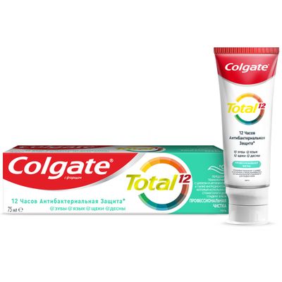 Зубная паста COLGATE 75мл TOTAL 12 Профессиональная чистка гель