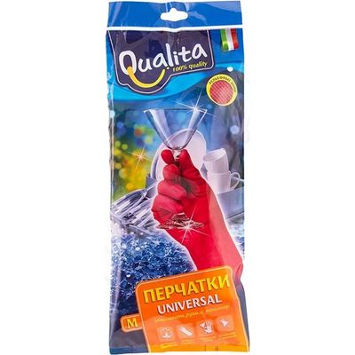 Перчатки хозяйственные QUALITA Universal размер М/144