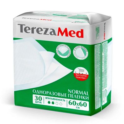 Пеленки одноразовые TEREZAMED Пеленки одноразовые Normal 60x60 30 шт