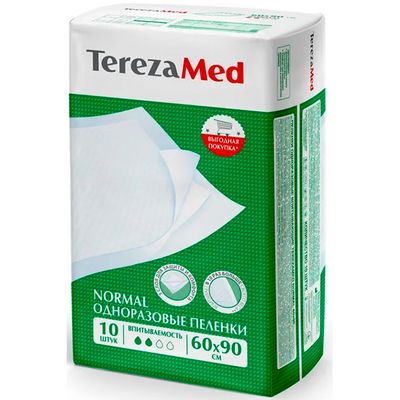 Пеленки одноразовые TEREZAMED Пеленки одноразовые Normal 60x90 10 шт