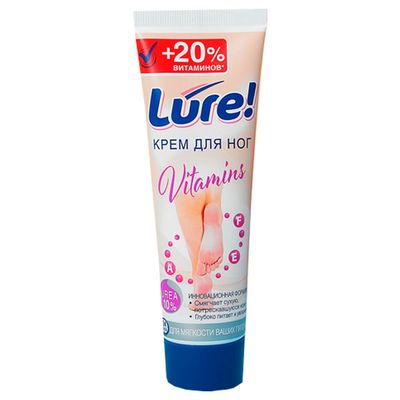 Крем для ног LURE 75мл Крем для ног витаминный С МОЧЕВИНОЙ туба