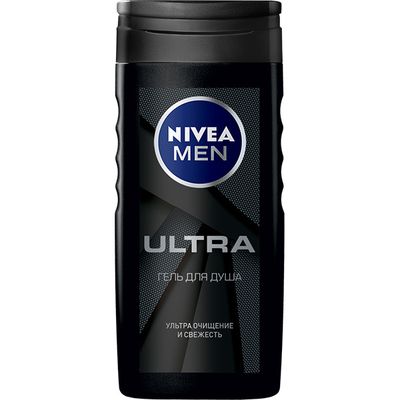 Гель для душа NIVEA MEN 250мл ULTRA Ультраочищение и свежесть
