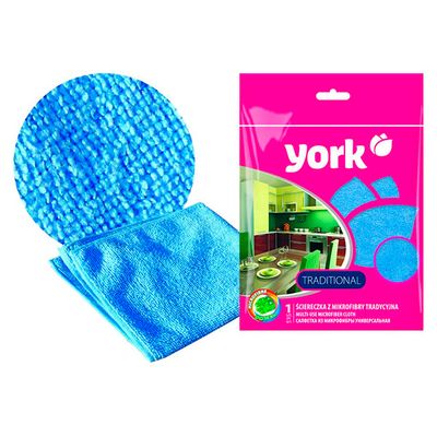 Салфетки хозяйственные YORK 1шт 30х30см из микрофибры традиционная*100