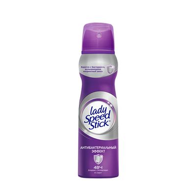 Дезодорант для тела LADY SPEED STICK 150мл Антибактериальный спрей