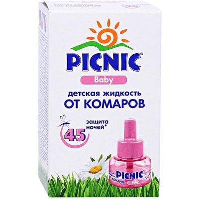 Жидкость от комаров PICNIC Baby 30мл 45 ночей*12