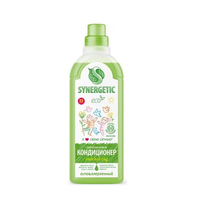Кондиционер для белья SYNERGETIC 1000мл Райский сад*8