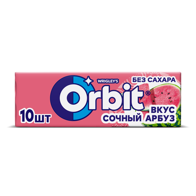 Жевательная резинка Orbit Сочный арбуз без сахара, 13,6 г