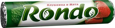 Освежающие конфеты Rondo Клубника и мята, 30 г