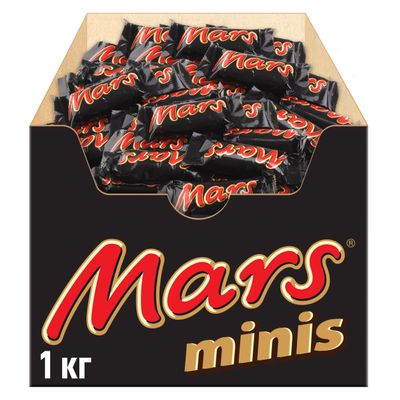 Шоколадные конфеты Mars minis с карамелью и нугой, 1 кг