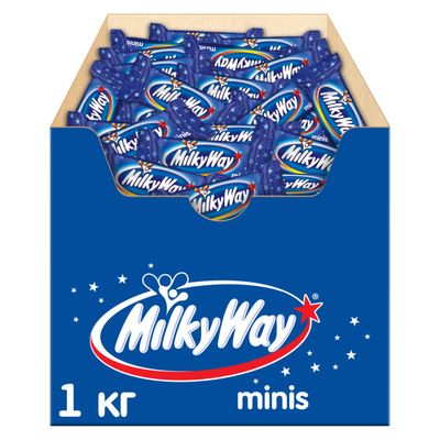 Шоколадные конфеты Milky Way minis с нежным суфле, 1 кг