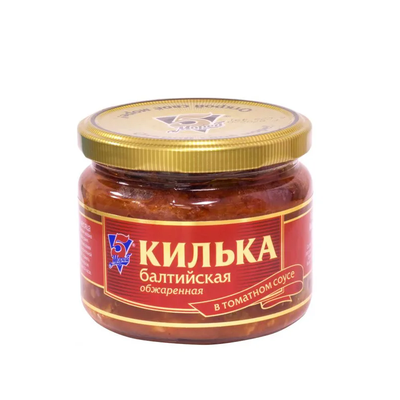 5 Морей Килька каспийская неразделенная обжаренная в т/с 260гр*12 ст/б