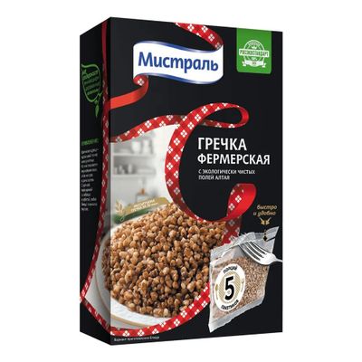 Мистраль вар. пак. Гречка Фермерская (5*80гр)*6