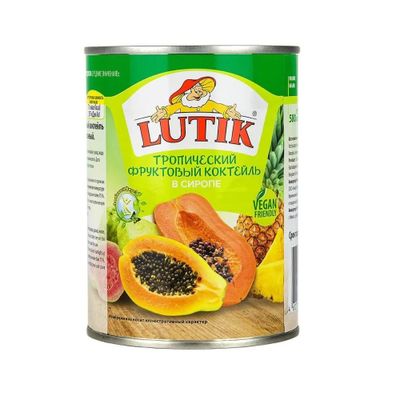 LUTIK Тропический фруктовый коктейль 580мл.*12 ж/б