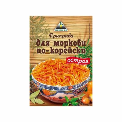 Цикория (CYKORIA) Приправа для Моркови по-корейски ОСТРАЯ 30гр.*50