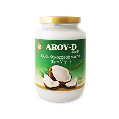 AROY-D Масло Кокосовое E.V. 450 мл*12 ст/б