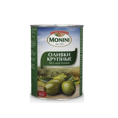 MONINI Оливки крупные б/к 385гр.*12