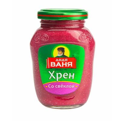 Дядя Ваня Хрен Столовый со свеклой 140гр *18 с/б