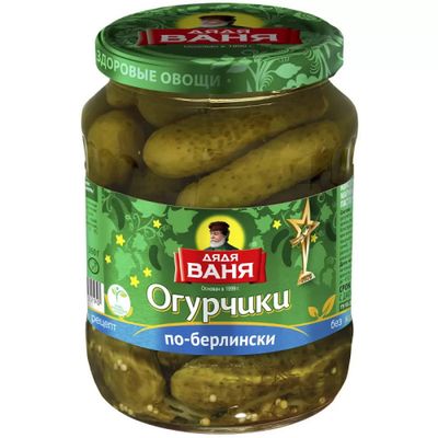 Дядя Ваня Огурчики мар. по-Берлински 680гр. *8 с/б