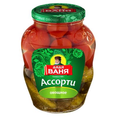 Дядя Ваня Ассорти марин. Огурцы и томаты 1800 гр *6 с/б