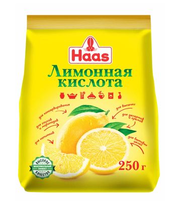 HAAS Лимонная кислота 250гр.*10