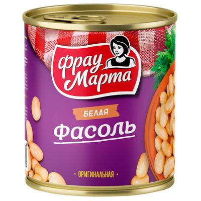 Фасоль Фрау Марта белая оригинальная 310 г 1/15