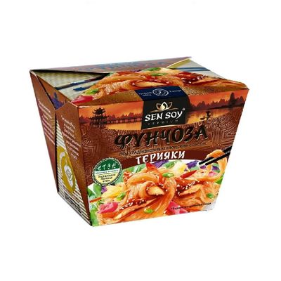 СЭНСОЙ (БП) Вермишель Фунчоза под Японским соусом Терияки 125гр.*12