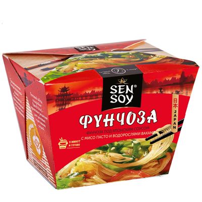СЭНСОЙ (БП) Вермишель Фунчоза под Японским соусом 125гр.*12