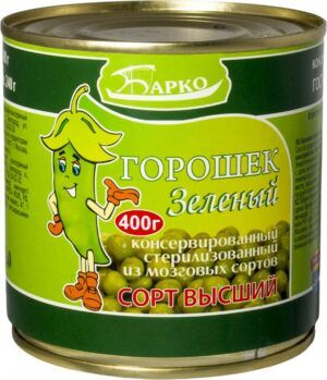 Барко Горошек зелёный 400мл*12