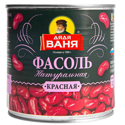 Дядя Ваня Фасоль красная в с/с 400гр. *12 ж/б ключ