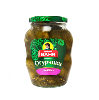 Дядя Ваня Огурчики маринованные Дамские 680гр. *8 с/б