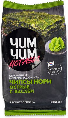 Чим-Чим Чипсы Нори  Васаби из морской капусты 4.5гр.*72