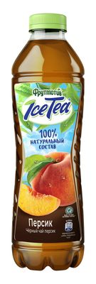 Фрутмотив Ice Tea Черный чай со вкусом "Персика" 0.5л*6 пэт