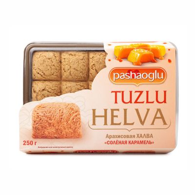 Халва "Pashaoglu" арахисовая с соленой карамелью 250 г