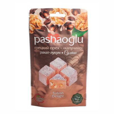 Рахат-Лукум "Pashaoglu" Султан ,с грецкими орехами и ароматом капучино 150 г