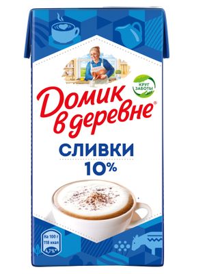 Сливки Домик в Деревне стер. 10% 480г