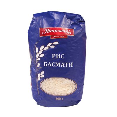 Рис Басмати  Националь Premium длиннозерный 500г/6шт