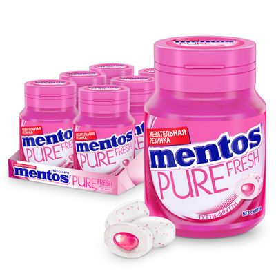 Жевательная резинка Mentos Pure Fresh Тутти-Фрутти, 54г