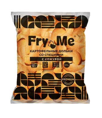 Картофельные дольки WEFRY PREMIUM W01 с кожурой и специями пакет 2,5 кг