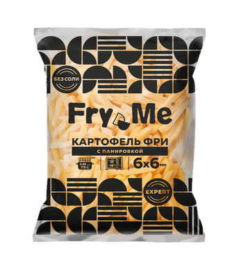 Картофель фри Fry Me Expert FMS6 с панировкой 6х6 мм 2,5 кг (36)