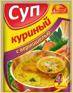 Суп Русский аппетит Куриный с вермишелью 60г