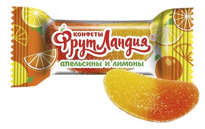 Конфеты Славянка Фрутландия желейные Апельсинов и Лимонов 1000г (6)