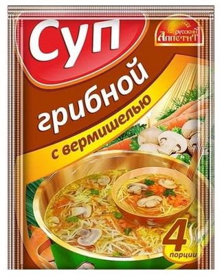 Суп Русский аппетит Грибной с вермишелью 60г