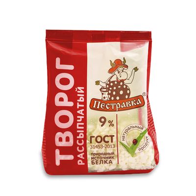 Творог Пестравка 9% Стабилобэг 300г