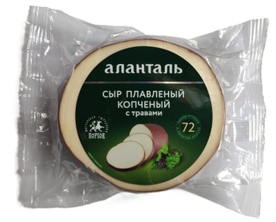 Сыр плавленый Аланталь №72 40% (с травами), 100мм 240г шт