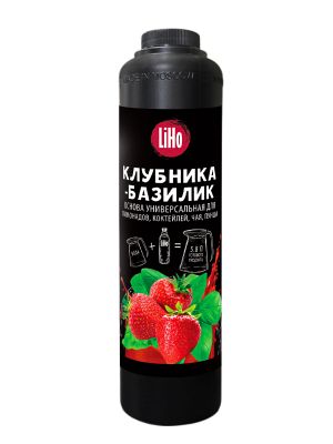 Основа для напитков Liho Клубника с базиликом 800мл